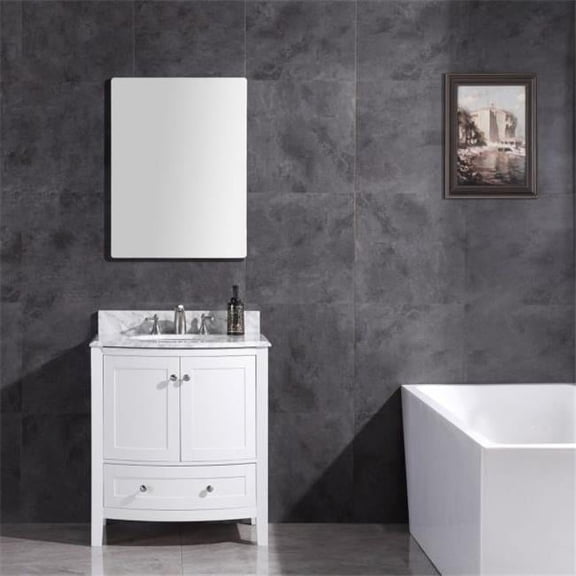 Legion Furniture WT9309-30-W-PVC 30 in. Bathroom Vanity, PVC - White