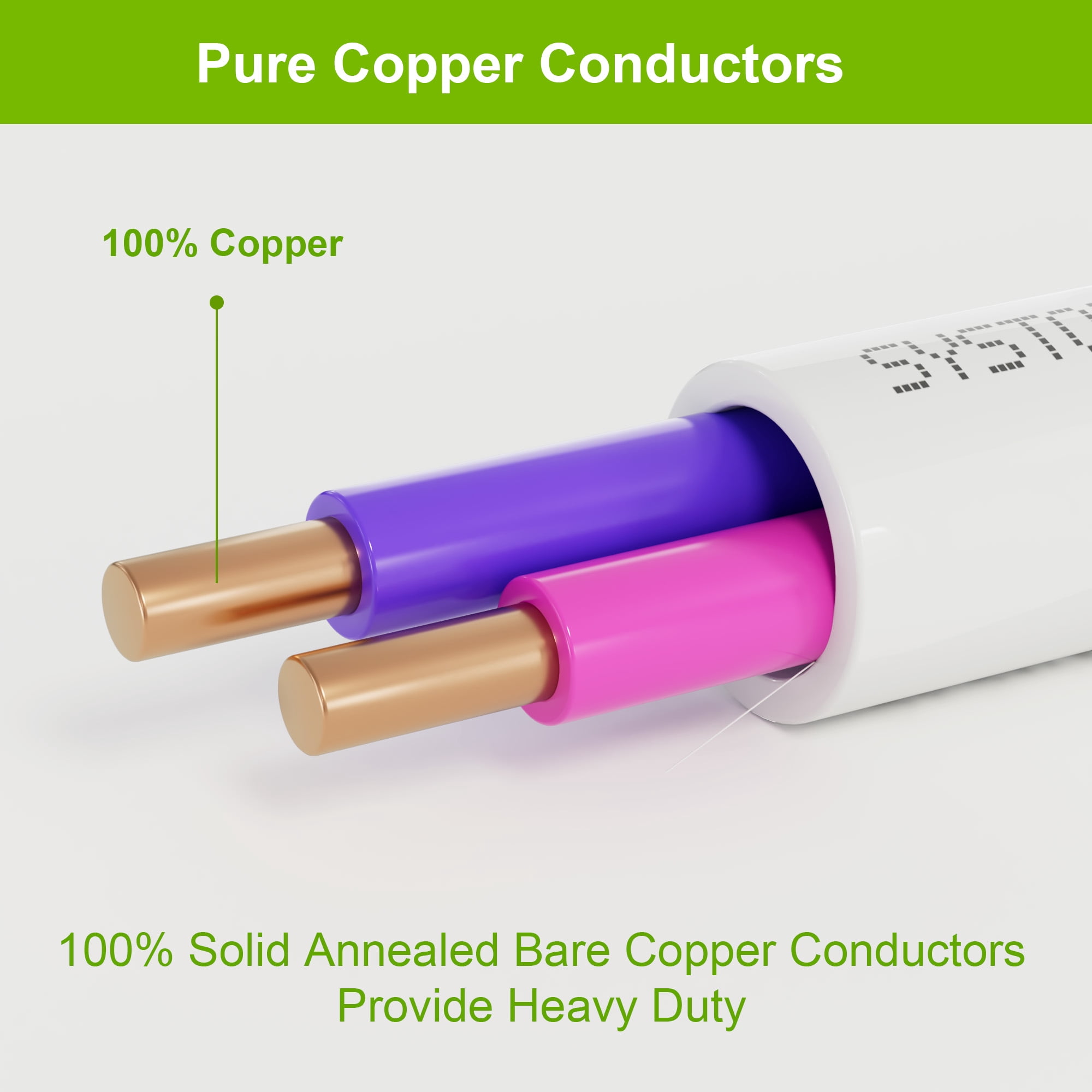 SYSTON CABLE TECH 16/2 LED Lighting Dimmer Dimming Luminaire Control Wire Cable, 16 AWG 2 Conductors Solid Bare Copper Unshielded Plenum Rated CMP CL3P FT6, for Ballast Wiring and Connection - 1000FT