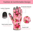 thumbnail image 6 of YARTTING Leather Gardening Gloves for Women, Flexible Breathable Garden Gloves, Thorn Proof Working Glove for Weeding, Digging and Pruning, Small Pink, 6 of 7