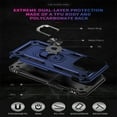 thumbnail image 6 of K-Lion For iPhone 14 Pro Max,Slim Magnetic Hybrid Shockproof Ring Holder Hard PC Case Cover,Blue, 6 of 6