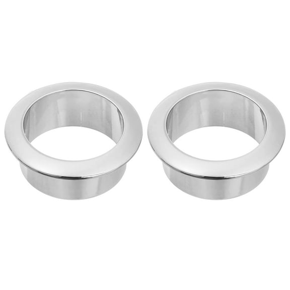 2 Pcs 1.38 inch (35mm) Nylon Desk Grommets, Plastic Cable Hole Cover, Wire Cord Cable Organizer, Silver
