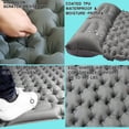 thumbnail image 2 of Double Sleeping Pad for Camping, Self Inflating Sleeping Mat 3.15” Extra-Thick, Built-in Foot Pump and Pillow Camping Pad 2 Person, Tent Air Mattress for Backpacking, Hiking, Car Traveling (Black), 2 of 6