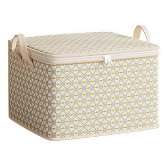 Large Blanket Storage Containers, Breathable Clothes Bedding Pillow Sheet Storage Bags with Zipper, Large Capacity Non-woven Moving Quilt Storage Bins, Clothes Storage Basket, Closet Organizer