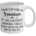 thumbnail image 2 of Thanks for Being My Grandma Mug Funny Christmas Birthday Mothers Day Ideas from Grandkids New Grandmother Mom 11 or 15 oz White Ceramic Coffee Cup, 2 of 2