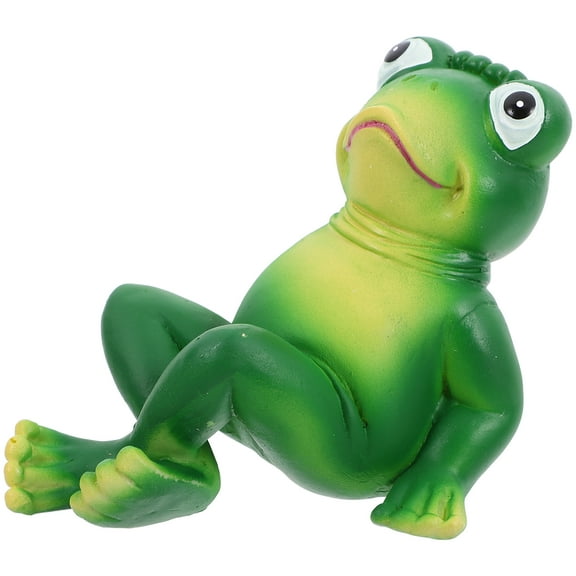 RENACLIPY Outdoor Garden Decor Frog Statue Realistic Style 1Set Resin