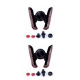 thumbnail image 3 of Seitruly Soporte de teléfono para automóvil Diamantes de imitación Soporte de clip de ventilación de aire Universal en forma de V Soporte autoadhesivo Violeta 2piezas, 3 of 6