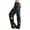 #01Black, variant on Women Vintage Vine Pumpkin Maple Leaf Halloween Print Drawstring Casual Pants Milk Silk Loungewear Sleep Trousers Orange L
