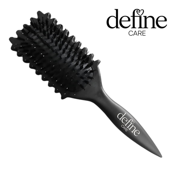 Curl Defining Brush for Natural Curls, Detangling Curl Defining Brush for Women, Define Curling Hair Brush Black
