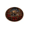 thumbnail image 2 of 3D Illusion Christmas Rugs,23.62" Optical Illusion Round Mat, Machine Washable, Velvet Christmas Decor, Living Room & Bedroom, Festive Holiday Decor(B), 2 of 6