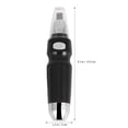 thumbnail image 2 of Electric Ear Nose Hair Trimmer Shaver Clipper Cleaner Shaving Scraping Eyebrow Shaping Safe Face Care Shaving Device without Battery (Black), 2 of 6