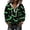06#Green, variant on Women’s Halloween Print Hoodie Ghost Pumpkin Spider Web Design Zip Up Long Sleeve Jacket for Fall Casual Party Wear