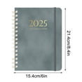 thumbnail image 2 of Amzcrzy Cahier Rubané Planificateur à Spirale Planificateur Hebdomadaire Journal A5 Cahier Rubané Livre Cahier Papier Carnets Journaux Carnets Fournitures de Journalisation Carnet Journal, 2 of 5