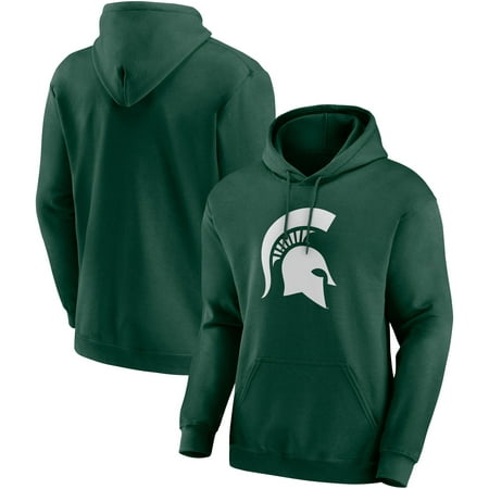 Men's Fanatics Branded Green Michigan State Spartans Team Primary Logo Pullover Hoodie