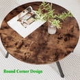thumbnail image 3 of Folding Coffee Table Rustic Small Coffee Tables,Foldable Round Table for Small Spaces,Mid  Wood Coffee Table for Living Room, Home, Office,Easy Assembly,Brown, 3 of 7