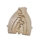 thumbnail image 3 of Adorno de escritorio del rompecabezas del arte de la familia del oso, decoración del hogar, esculturas de madera del rompecabezas del oso, 3 of 9