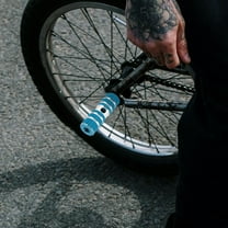 TEHAUX 2Pair Durable Blue Aluminum Alloy Bike Stunt Pegs Footpegs for Mountain Bike Use