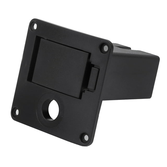 Caja de batería para pastilla de guitarra, cuero de PU Caja de batería para guitarra eléctrica Soporte para batería de guitarra Fiabilidad excepcional Jadeshay A