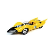 Speed Racer Shooting Star # 9 مع Speed X Figure ، أصفر - Auto World AWSS125 - 1 / 18 مقياس Diecast Model Toy Car