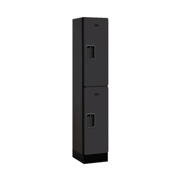 SalsburyIndustries  Double Tier 1 Wide 5 ft. X 21 in. Designer Wood Locker - Cherry