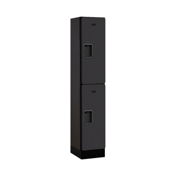 SalsburyIndustries  Double Tier 1 Wide 5 ft. X 21 in. Designer Wood Locker - Cherry