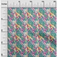 thumbnail image 2 of oneOone Tissu Georgette Viscose Vert Turquoise Abstrait Matériel de Robe Tissu Imprimé Tissu au Mètre 42 Pouces de Large, 2 of 5