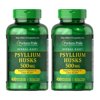 (2 pack) Puritan's Pride Psyllium Husks 500 mg Supports Digestive and Colon Heatlh, 400 Capsules, by Puritan's Pride, 400 Count