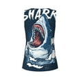 thumbnail image 5 of Picia Shark Pattern Women's Workout Tank Top,Breathable Activewear,Slim Fit Athletic Top,Versatile Workout Moisture-wicking top-XX-Large, 5 of 9