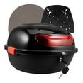 thumbnail image 1 of Motorcycle Tail Box Replacement Trunk Motorcycle Top Locking Storage Carrier Case With Backrest, 1 of 7