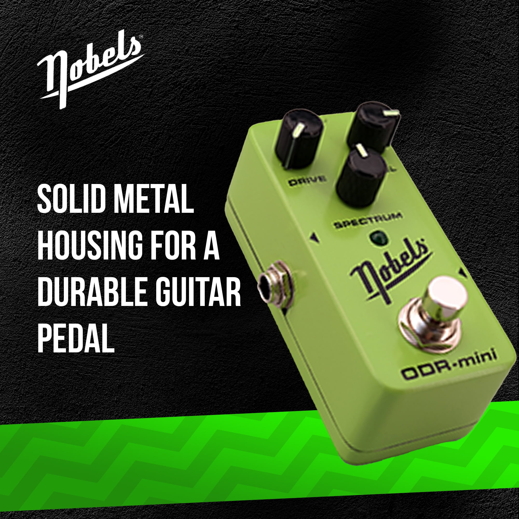 Nobels ODR-Mini True Bypass Overdrive Pedal & Spectrum Control for Guitars