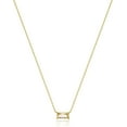 thumbnail image 7 of Trendy 14K Gold Plated CZ Chain Pendant - Dainty Birthstone Necklace for Women Jewelry Gift, 7 of 7