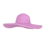 WITHMOONS Women Straw Sun Hat Wide Brim Floppy Beach Cap UPF 50  SZ90045 (Lightpurple)
