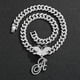 thumbnail image 3 of Stylish Hip Hop Cuban Butterfly Necklace with White Letter Initials, 3 of 5