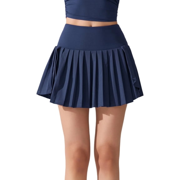 Aellinatey High Waist Athletic Skirt Quick Dry Elegant Pleated Tennis Skirt For Tennis