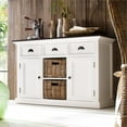 thumbnail image 2 of NovaSolo Halifax Contrast 2 Basket Buffet in Pure White and Black, 2 of 8