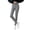 Gray, variant on MexChoioe Solid Color Womens Leggings High Waist Soft Stretch Daily Fitness Running Biker Trousers with Pockets