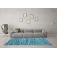 thumbnail image 3 of Ahgly Company Indoor Square Abstract Light Blue Contemporary Area Rugs, 6' Square, 3 of 4