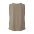 thumbnail image 6 of Linen Cotton Button Tank Top For Women Sleeveless Relaxed Fit Summer Casual Wear Versatile Lightweight Breathable Everyday Top, 6 of 8