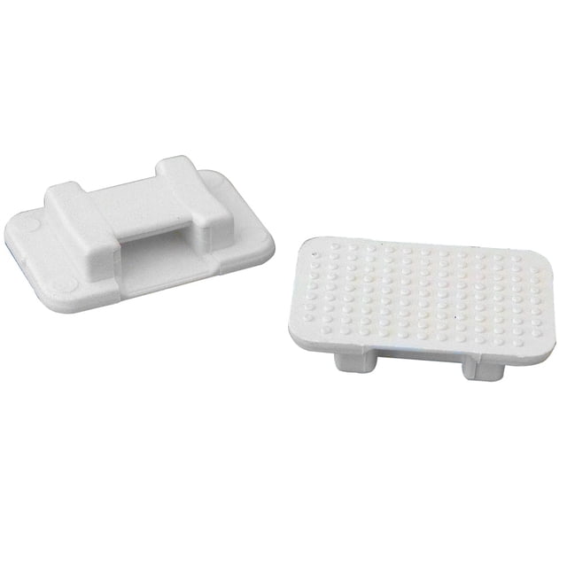 Soporte para atar alambres, soporte para soldar AT-5, grande, nylon blanco, 50 unidades