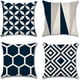 thumbnail image 4 of Funda de almohada desmontable impresa de lino de la decoración casera suave cómoda determinada de cuatro piezas de la funda de almohada, 4 of 4