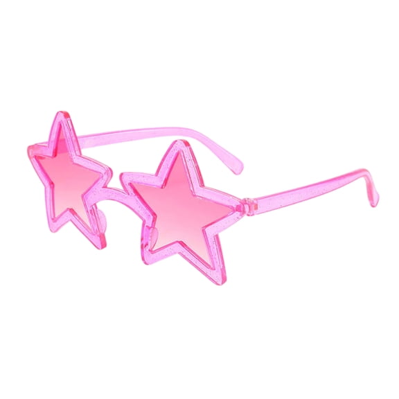 Wutalume Five-Pointed Star Shaped Sunglasses, Trendy Funny Fashion Sun Glasses for Beach, Party, and Photo Props, UV Protection, Unisex Novelty Eyewear for Costume & Fun,pink