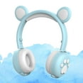 thumbnail image 4 of Auriculares inalámbricos RGB tres LED para Orejeras cómodas plegables con micrófono 15H Tiempo de para tableta TV Niñas, 4 of 10