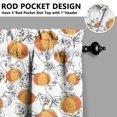 thumbnail image 3 of Fall Kitchen Curtains 36 Inch Short - 2 Panel Set, Autumn Harvest Print, Rod Pocket Window Treatment for Thanksgiving, Farmhouse, Cafe, Living Room - Machine Washable, 3 of 4