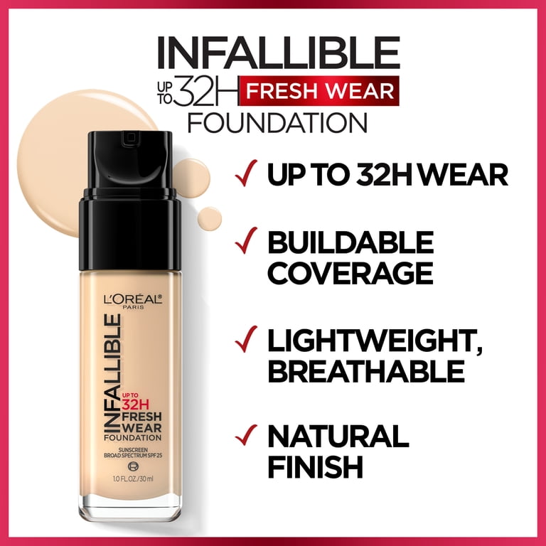 L'Oreal Paris Infallible Fresh Wear 24 Hr Liquid Foundation 482