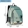 thumbnail image 2 of FORMRS Unisex School Backpack 17" Student Travel Bag with Laptop Compartment, Black Cat, 2 of 7