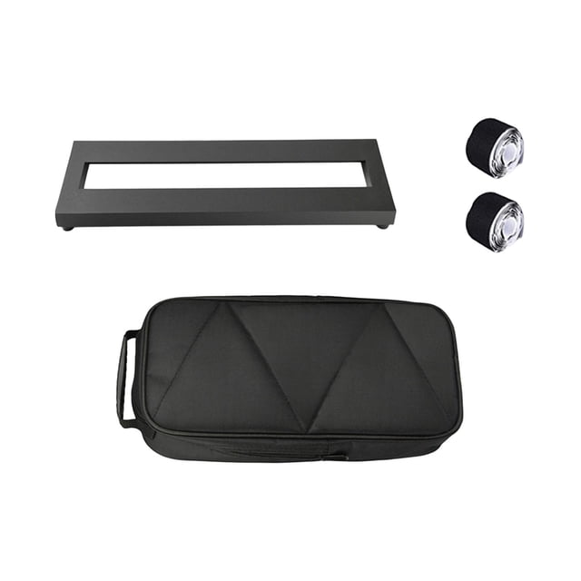Pedales de efectos de guitarra Pedalboard de efectos multifunción portátil estable con bolsa de transporte Pedalboard de bajo para suministros de bajo , S S Baoblaze Tablero de pedales de efectos