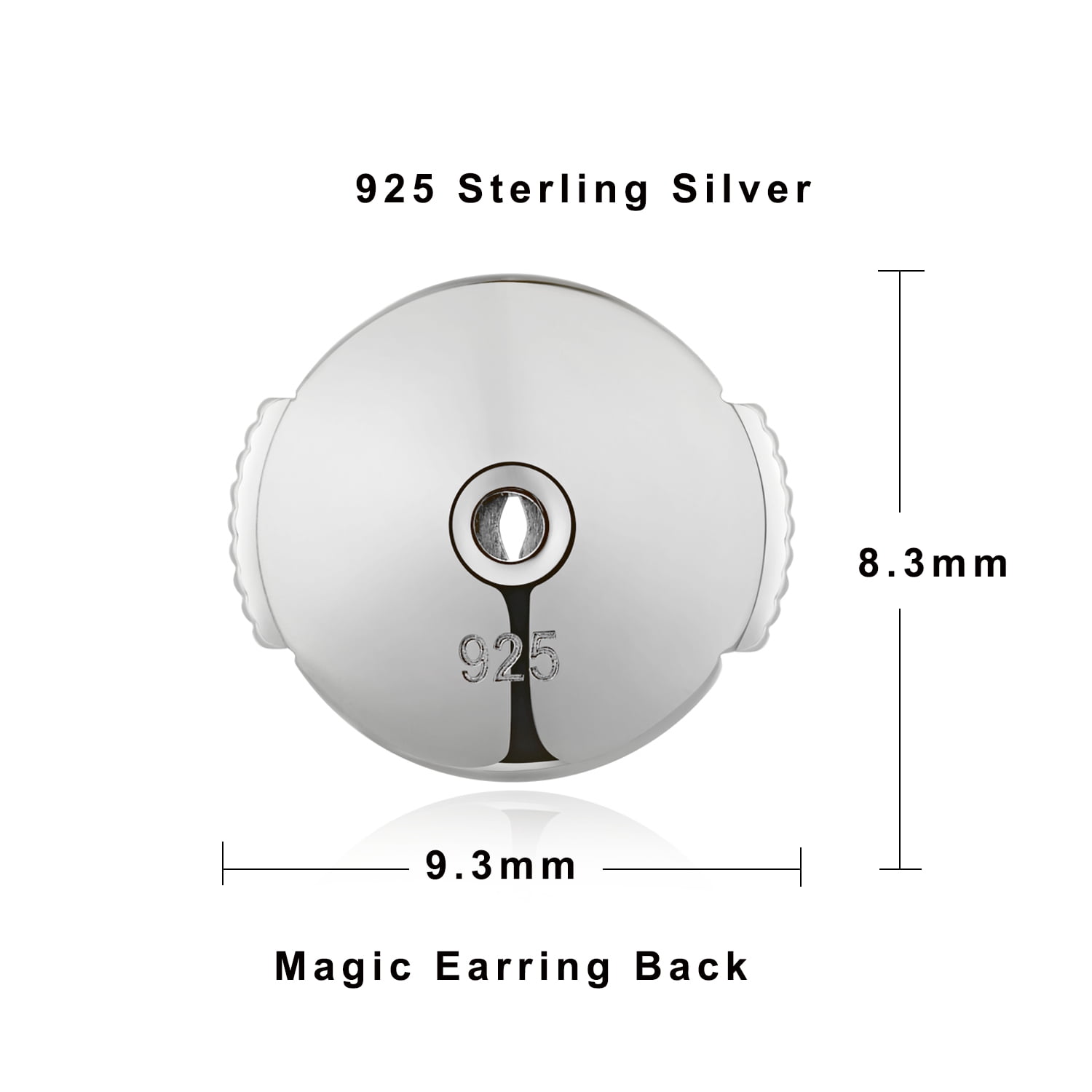 Jiamiaoi Earring Backs Locking Earring Backs for Studs 925 Sterling Silver Earring Backs Lifters Replacement Earring Backs Butterfly Clasp for Studs