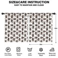 thumbnail image 2 of Blackout Kids Curtains,Brown Bigfoot Pattern Childrens Insulated Curtains Set Of 2,Bedroom Essentials,Toddler Room Decor 52x63in(132x160cm), 2 of 5