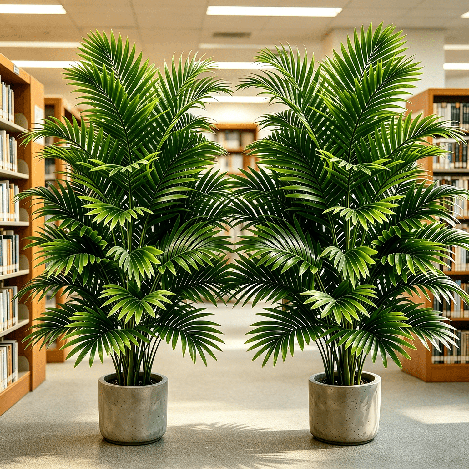 Evergreen Artificial Coconut Palm Tree with Realistic Fruits, Maintenance Free UV Protected, Indoor Outdoor Patio Pool Decor, Set of 2