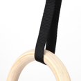 thumbnail image 3 of Peahefy Gymnastics  Rings Toy,Gymnastics Rings,Sport Workout Equipment Gym Rings Strength Training Adjustable Birch 25mm Children Wood Swing for Indoor/Outdoor, 3 of 8
