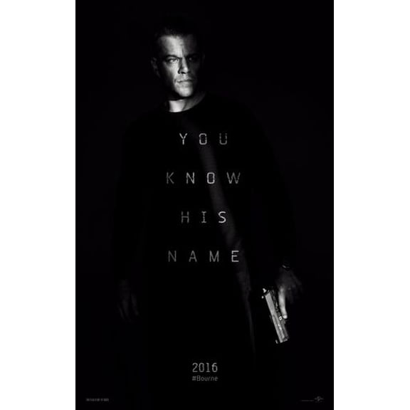 Poster Time Jason Bourne Movie Poster 11inx17in Mini Poster 11x17 poster #097133 Color Category: Multi, Unframed, Ages: Adults, Rectangle